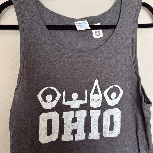 Men’s Ohio State Tank Top Grey Mens Medium Sports OSU Ohio State University NWOT - Picture 2 of 5